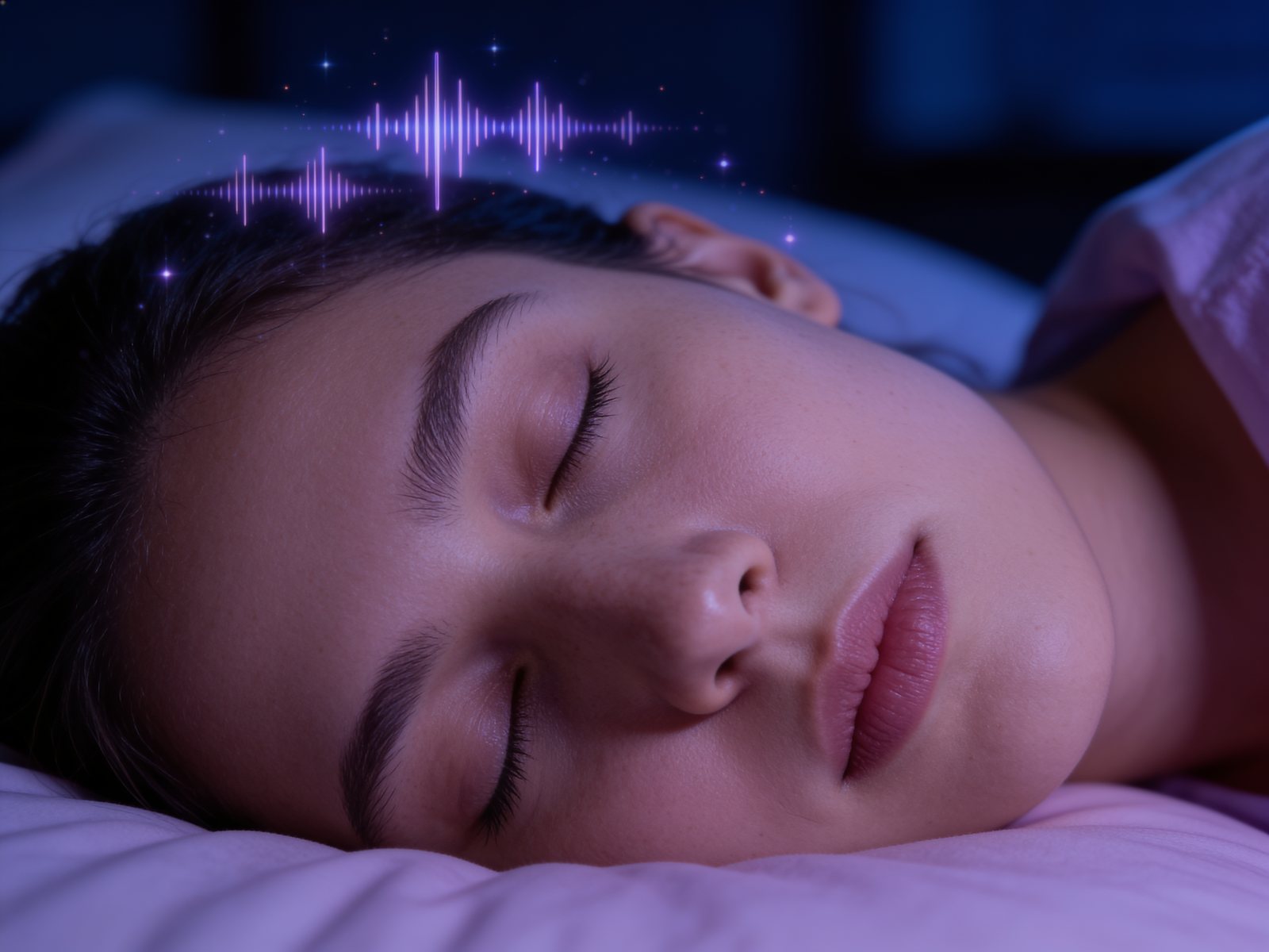 Calming white noise for deep sleep